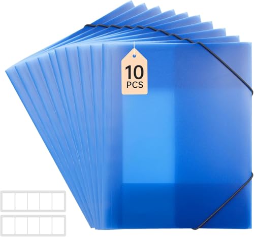 10 Stück Postmappe A4 Schule, Sammelmappe Und Zwei Aufkleber, Einschlagmappe Mit Gummi, Schnellhefter a4 PP-Material Robust und Langlebig, Dokumentenmappe a4 für Büro Und Schule 10 Stück Postmappe A4 Schule, Sammelmappe Und Zwei Aufkleber, Einschlagmappe Mit Gummi, Schnellhefter a4 PP-Material Robust und Langlebig, Dokumentenmappe a4 für Büro Und Schule von QITIXI:OU