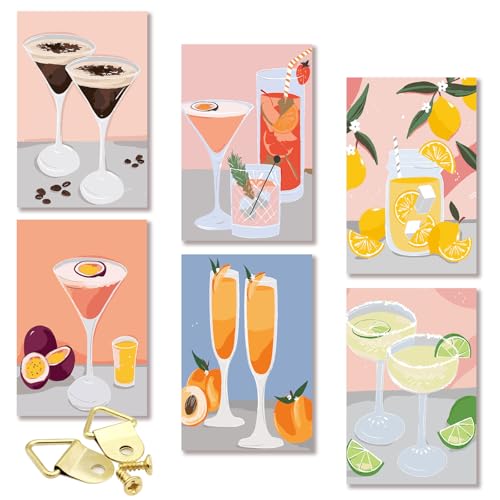 QITIXI:OU Malen-nach-Zahlen-Weingläser-Set mit 6 Stück - Cocktailgläser DIY handbemalt, 30 x 20 cm Selbermachen Handgemaltes Ölgemälde-Set für Erwachsene und Anfänger Mit Pinsel Und Acrylfarben QITIXI:OU Malen-nach-Zahlen-Weingläser-Set mit 6 Stück - Cocktailgläser DIY handbemalt, 30 x 20 cm Selbermachen Handgemaltes Ölgemälde-Set für Erwachsene und Anfänger Mit Pinsel Und Acrylfarben von QITIXI:OU