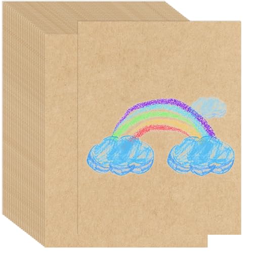 60 Blatt A4 Bastelkarton Braun, 250gsm Dickes Papier A4 Zum Drucken, Bunte Bastelkarten für Die Herstellung Von Visitenkarten, Hochzeitseinladungen, Einladungskarten, Kunst und Handwerk von QITIXI:OU