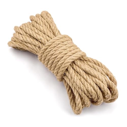 Hanfseil, 10 mm Dicke 10 m Juteseil, Natur Tau Seil Kordel, Garten Jute Tauwerk Handlaufseil Schiffstau Schnur Juteschnur Bastelschnur für Garten, DIY Kunsthandwerk, Verpackungen und Dekoration Hanfseil, 10 mm Dicke 10 m Juteseil, Natur Tau Seil Kordel, Garten Jute Tauwerk Handlaufseil Schiffstau Schnur Juteschnur Bastelschnur für Garten, DIY Kunsthandwerk, Verpackungen und Dekoration von QITIXI:OU