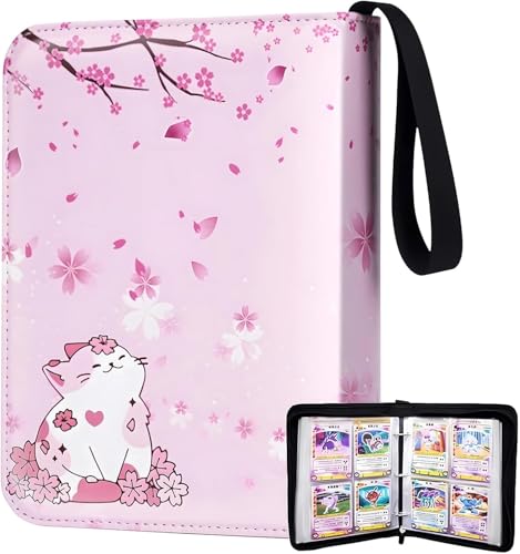 Kartenordner mit 900 Taschen, 50 Hüllen, Sammelkartenhalter, Kartenordner-Album für Karten, Kartensammler, Fotos, Sammelkartenordner für Kinder und Mädchen, Rosa Kartenordner mit 900 Taschen, 50 Hüllen, Sammelkartenhalter, Kartenordner-Album für Karten, Kartensammler, Fotos, Sammelkartenordner für Kinder und Mädchen, Rosa von QITIXI:OU