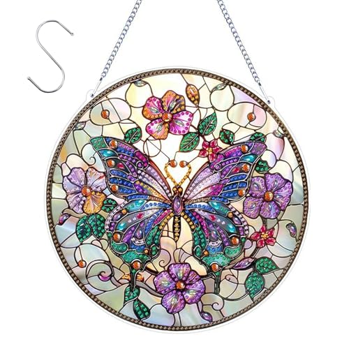 QITIXI:OU Diamond Painting Türkranz - 5D DIY Diamond Painting Anhänger Türkranz, Bastelset für Erwachsene Fensterbilder Ornamente Diamant Malerei, DIY Deko Wandbehang Kits, für Eingang Wand Decor (B) von QITIXI:OU