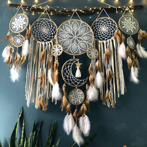 1or5 Teile/Satz Boho Wohnkultur Makramee Traum fänger Wandbehänge Mond Ramadan Baby Nordic Zimmer Kinder Kindergarten Ornament von QIUMING