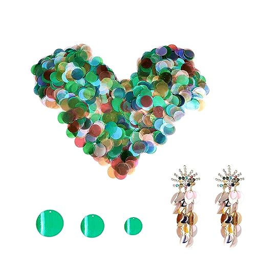 QIUMING 240g 15 20 25 mm Große Pailletten Flache Runde Pailletten Große Pailletten Schillernde Glatt Pailletten Glitzer Sequins Lose für DIY Kleidung Schmuck Stricken Kunst Kunsthandwerk (C) QIUMING 240g 15 20 25 mm Große Pailletten Flache Runde Pailletten Große Pailletten Schillernde Glatt Pailletten Glitzer Sequins Lose für DIY Kleidung Schmuck Stricken Kunst Kunsthandwerk (C) von QIUMING