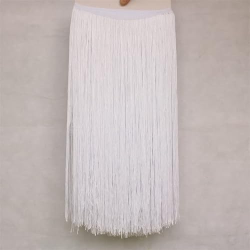 QIUMING 10 Meter 50 cm Lange Spitze Fransenbesatz Quaste Fransenbesatz Für DIY Latin Kleid Bühne Kleidung Zubehör Spitzenband QIUMING 10 Meter 50 cm Lange Spitze Fransenbesatz Quaste Fransenbesatz Für DIY Latin Kleid Bühne Kleidung Zubehör Spitzenband von QIUMING