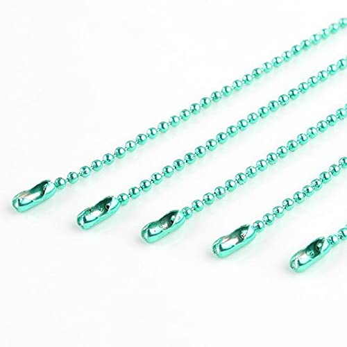 QIUMING 10 Stück Bunte Kugelketten für selbstgemachte Halsketten, Schmuckherstellung, 1,5 mm Perlen, Kugelkette, Halskette mit Anschlüssen, 68 cm QIUMING 10 Stück Bunte Kugelketten für selbstgemachte Halsketten, Schmuckherstellung, 1,5 mm Perlen, Kugelkette, Halskette mit Anschlüssen, 68 cm von QIUMING