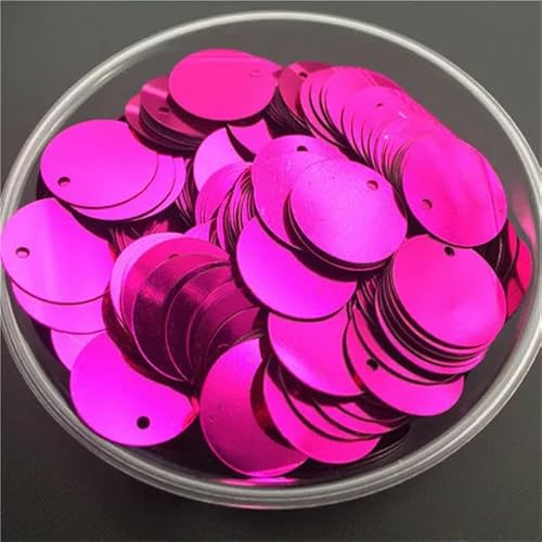 QIUMING 10 mm, 15 mm, 20 mm, 25 mm, 30 mm, PVC, flach, rund, lose Pailletten, Pailletten, Nähen, Hochzeit, Bastelzubehör mit 1 Seitenloch QIUMING 10 mm, 15 mm, 20 mm, 25 mm, 30 mm, PVC, flach, rund, lose Pailletten, Pailletten, Nähen, Hochzeit, Bastelzubehör mit 1 Seitenloch von QIUMING