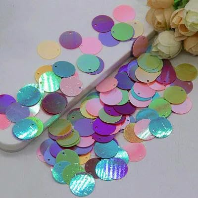 QIUMING 10 mm 20 mm Glitzer-Pailletten, flach, rund, PVC-Pailletten mit Blitzpulver, Pailletten für Bastelarbeiten, Lentejuelas para Manualidades, 600 Stück QIUMING 10 mm 20 mm Glitzer-Pailletten, flach, rund, PVC-Pailletten mit Blitzpulver, Pailletten für Bastelarbeiten, Lentejuelas para Manualidades, 600 Stück von QIUMING