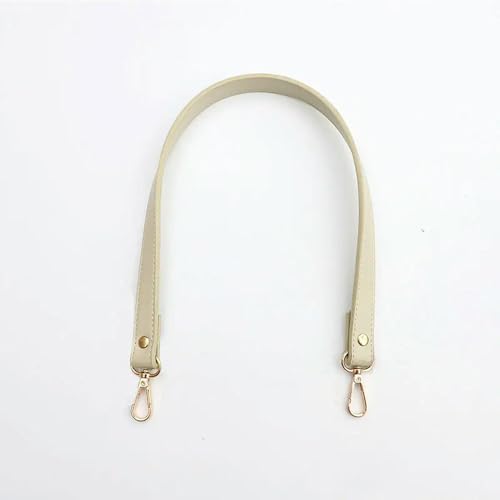 QIUMING 2 STÜCKE 60 cm Pu-Leder Taschengriff Umhängetaschengurt Ersatzgriff Gürtel Damen Handtasche Goldener Silberverschluss Taschenzubehör von QIUMING