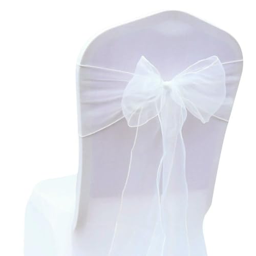 QIUMING 50 stücke Organza Stuhl Schärpen Knoten Bänder Stuhl Bögen für Für Hochzeit Party Bankett Event Land Hochzeit Stuhl Dekoration von QIUMING