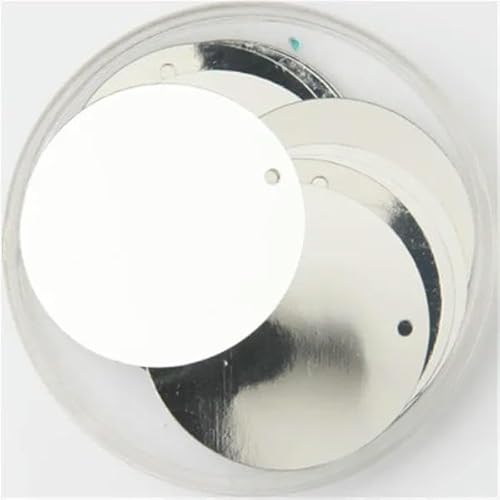 QIUMING Pailletten 30mm 40mm 50mm Pailletten zum Basteln große runde Pailletten Paillette Lentejuelas mit 1 Seitenloch DIY manuelles Nähzubehör QIUMING Pailletten 30mm 40mm 50mm Pailletten zum Basteln große runde Pailletten Paillette Lentejuelas mit 1 Seitenloch DIY manuelles Nähzubehör von QIUMING