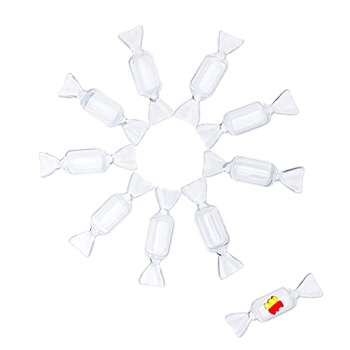 QIUMING Transparente Süßigkeitenform Kunststoffbox Kreative Mini Transparente Aufbewahrungsboxen Süße Kleine Schmuckschatulle Tragbare Transparente Schmuckschatulle für Ohrringe, Halsketten, QIUMING Transparente Süßigkeitenform Kunststoffbox Kreative Mini Transparente Aufbewahrungsboxen Süße Kleine Schmuckschatulle Tragbare Transparente Schmuckschatulle für Ohrringe, Halsketten, von QIUMING