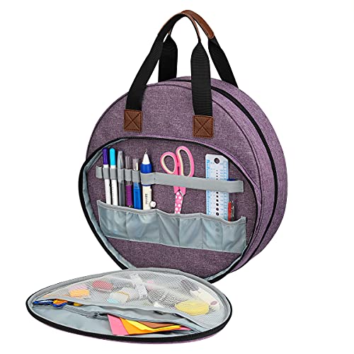 Garntasche,Garn-Organizer, Aufbewahrungstasche Wolle,Stricktasche, Aufbewahrungstasche für Garne,Basteltasche zum Häkeln,Stickerei Nähtaschen für Strickzubehör & Häkelprojekte von QIUPFGUT