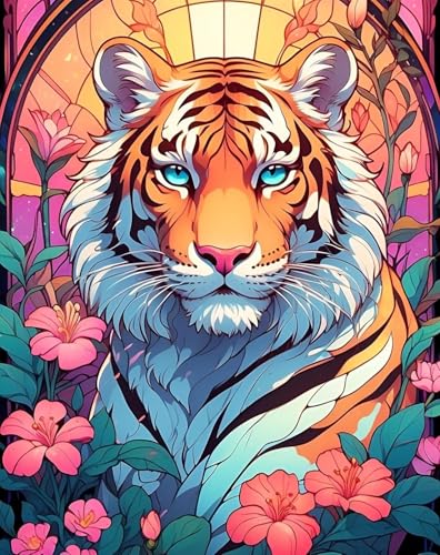 QIUQI Diamant Painting Bilder, Diamond Painting Tiger, Diamond Painting Set für Erwachsene und Kinder, DIY Tiere Diamant Malerei Bilder für Home Wall Décor Geschenk 30×40 cm QIUQI Diamant Painting Bilder, Diamond Painting Tiger, Diamond Painting Set für Erwachsene und Kinder, DIY Tiere Diamant Malerei Bilder für Home Wall Décor Geschenk 30×40 cm von QIUQI