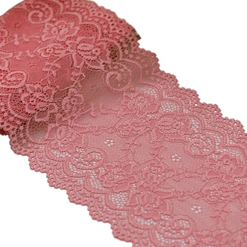 QIUSHIBO Spitzenband 15 cm elastisches, ausgehöhltes, mit Blumen Besticktes Spitzenband, DIY-Bekleidung, Nähen, Stoff, Heimtextilien, Dekoration, weiß-schwarzes Spitzenband Spitzenborte(Xi Gua Red) QIUSHIBO Spitzenband 15 cm elastisches, ausgehöhltes, mit Blumen Besticktes Spitzenband, DIY-Bekleidung, Nähen, Stoff, Heimtextilien, Dekoration, weiß-schwarzes Spitzenband Spitzenborte(Xi Gua Red) von QIUSHIBO