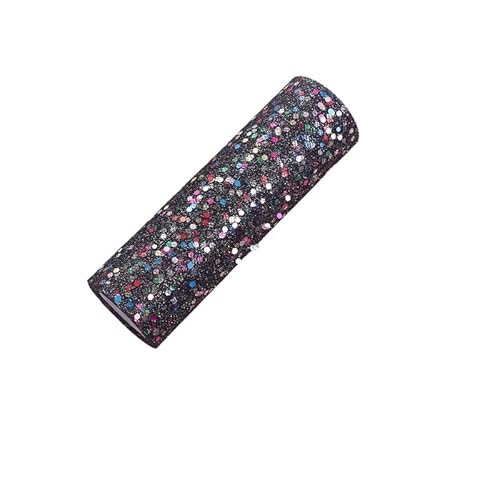 QIUSHIBO TüLlrolle 15 cm 10 Yards farbige sechseckige Pailletten Tüll Rolle Tutu Hochzeit Deco DIY Handwerk Geburtstag Party Supplies TüLl Stoff Rolle(Noir) von QIUSHIBO