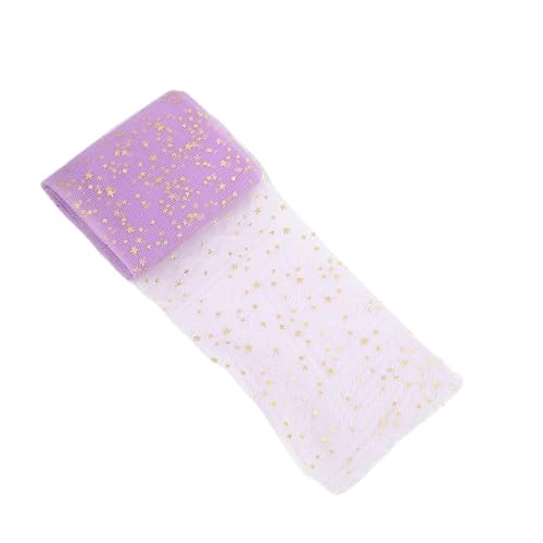 QIUSHIBO TüLlrolle Pailletten-Tüllrolle, 4,5 m, goldfarbener Glitzer, Sterne, Netz-Tüllrolle, Stoff, Nähzubehör, Dekoration for Hochzeiten, Geburtstage und Partys, 2 Stück TüLl Stoff Rolle(Purple) QIUSHIBO TüLlrolle Pailletten-Tüllrolle, 4,5 m, goldfarbener Glitzer, Sterne, Netz-Tüllrolle, Stoff, Nähzubehör, Dekoration for Hochzeiten, Geburtstage und Partys, 2 Stück TüLl Stoff Rolle(Purple) von QIUSHIBO