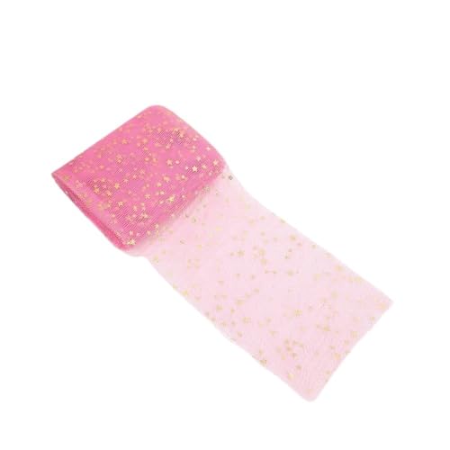 QIUSHIBO TüLlrolle Pailletten-Tüllrolle, 4,5 m, goldfarbener Glitzer, Sterne, Netz-Tüllrolle, Stoff, Nähzubehör, Dekoration for Hochzeiten, Geburtstage und Partys, 2 Stück TüLl Stoff Rolle(Rose red) QIUSHIBO TüLlrolle Pailletten-Tüllrolle, 4,5 m, goldfarbener Glitzer, Sterne, Netz-Tüllrolle, Stoff, Nähzubehör, Dekoration for Hochzeiten, Geburtstage und Partys, 2 Stück TüLl Stoff Rolle(Rose red) von QIUSHIBO