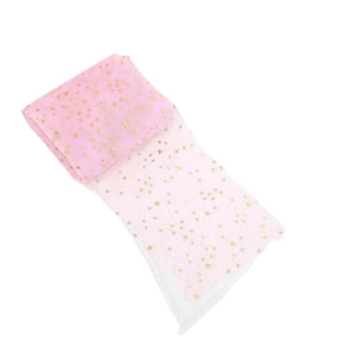 QIUSHIBO TüLlrolle Pailletten-Tüllrolle, 4,5 m, goldfarbener Glitzer, Sterne, Netz-Tüllrolle, Stoff, Nähzubehör, Dekoration for Hochzeiten, Geburtstage und Partys, 2 Stück TüLl Stoff Rolle(Pink) QIUSHIBO TüLlrolle Pailletten-Tüllrolle, 4,5 m, goldfarbener Glitzer, Sterne, Netz-Tüllrolle, Stoff, Nähzubehör, Dekoration for Hochzeiten, Geburtstage und Partys, 2 Stück TüLl Stoff Rolle(Pink) von QIUSHIBO
