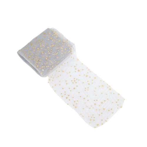 QIUSHIBO TüLlrolle Pailletten-Tüllrolle, 4,5 m, goldfarbener Glitzer, Sterne, Netz-Tüllrolle, Stoff, Nähzubehör, Dekoration for Hochzeiten, Geburtstage und Partys, 2 Stück TüLl Stoff Rolle(Grey) QIUSHIBO TüLlrolle Pailletten-Tüllrolle, 4,5 m, goldfarbener Glitzer, Sterne, Netz-Tüllrolle, Stoff, Nähzubehör, Dekoration for Hochzeiten, Geburtstage und Partys, 2 Stück TüLl Stoff Rolle(Grey) von QIUSHIBO