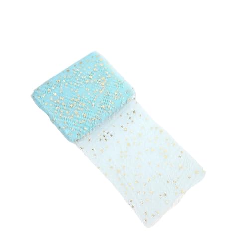 QIUSHIBO TüLlrolle Pailletten-Tüllrolle, 4,5 m, goldfarbener Glitzer, Sterne, Netz-Tüllrolle, Stoff, Nähzubehör, Dekoration for Hochzeiten, Geburtstage und Partys, 2 Stück TüLl Stoff Rolle(Sky Blue) QIUSHIBO TüLlrolle Pailletten-Tüllrolle, 4,5 m, goldfarbener Glitzer, Sterne, Netz-Tüllrolle, Stoff, Nähzubehör, Dekoration for Hochzeiten, Geburtstage und Partys, 2 Stück TüLl Stoff Rolle(Sky Blue) von QIUSHIBO