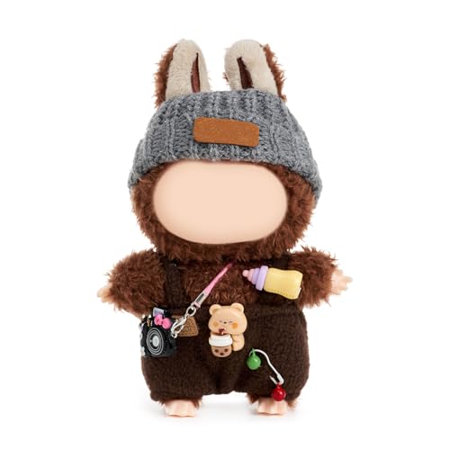 Kleidung für Puppen (Keine Puppe enthalten), 17/15cm Puppenkleidungsset für Puppenoutfit, Accessoires für Puppen,Milchflasche von QIUTIMIY