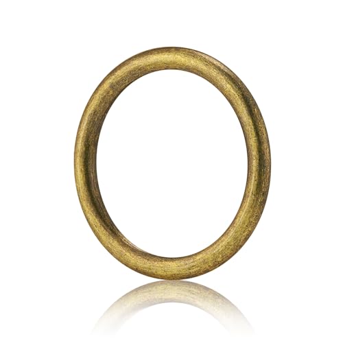 QIUTIMIY 15 Stück nahtlos geschweißte O-Ringe aus Metall,Mehrzweck-O-Ring-Hardware zum Basteln,Hundehalsband,Makramee-Ringe,Bronze,25 mm QIUTIMIY 15 Stück nahtlos geschweißte O-Ringe aus Metall,Mehrzweck-O-Ring-Hardware zum Basteln,Hundehalsband,Makramee-Ringe,Bronze,25 mm von QIUTIMIY