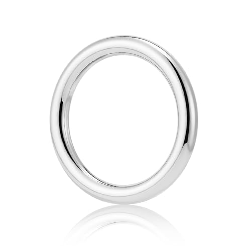 QIUTIMIY 15 Stück nahtlos geschweißte O-Ringe aus Metall,Mehrzweck-O-Ring-Hardware zum Basteln,Hundehalsband,Makramee-Ringe,Silber,38 mm QIUTIMIY 15 Stück nahtlos geschweißte O-Ringe aus Metall,Mehrzweck-O-Ring-Hardware zum Basteln,Hundehalsband,Makramee-Ringe,Silber,38 mm von QIUTIMIY
