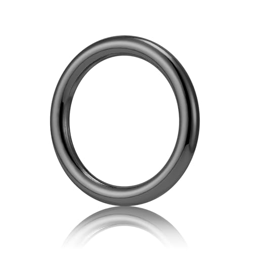 QIUTIMIY 15 Stück nahtlos verschweißte O-Ringe aus Metall, Mehrzweck-O-Ring-Beschläge für Hundehalsbänder, Makramee-Ringe,Pistolenschwarz,38 mm QIUTIMIY 15 Stück nahtlos verschweißte O-Ringe aus Metall, Mehrzweck-O-Ring-Beschläge für Hundehalsbänder, Makramee-Ringe,Pistolenschwarz,38 mm von QIUTIMIY