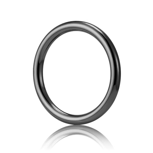 QIUTIMIY 15 Stück nahtlos verschweißte O-Ringe aus Metall, Mehrzweck-O-Ring-Beschläge für Hundehalsbänder, Makramee-Ringe,Pistolenschwarz,38 mm QIUTIMIY 15 Stück nahtlos verschweißte O-Ringe aus Metall, Mehrzweck-O-Ring-Beschläge für Hundehalsbänder, Makramee-Ringe,Pistolenschwarz,38 mm von QIUTIMIY