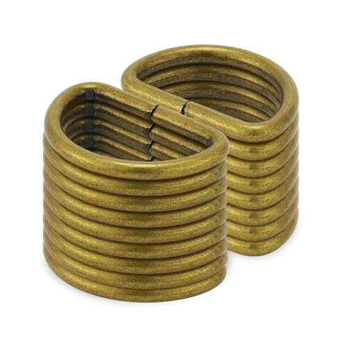 QIUTIMIY 50 Stück D-förmige Metallschnallen für Geldbörsen, Hardware, Nähzubehör, Basteln,Bronze,25mm von QIUTIMIY