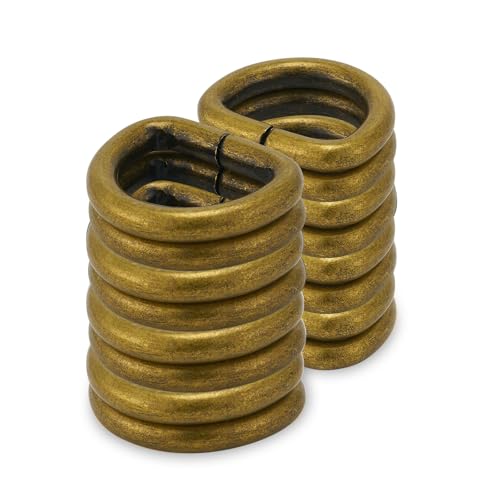 QIUTIMIY 50 Stück Metall D Ring Schnalle geschweißt für Geldbörse, Hardware Nähzubehör Basteln Handarbeit,Bronze,13 mm QIUTIMIY 50 Stück Metall D Ring Schnalle geschweißt für Geldbörse, Hardware Nähzubehör Basteln Handarbeit,Bronze,13 mm von QIUTIMIY