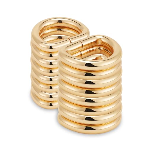 QIUTIMIY 50 Stück Metall D Ring Schnalle geschweißt für Geldbörse, Hardware Nähzubehör Basteln Handarbeit,Gold,13 mm QIUTIMIY 50 Stück Metall D Ring Schnalle geschweißt für Geldbörse, Hardware Nähzubehör Basteln Handarbeit,Gold,13 mm von QIUTIMIY