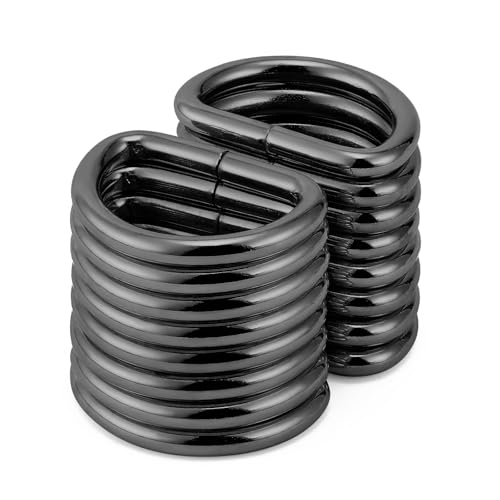 QIUTIMIY 50 Stück Metall D Ring Schnalle geschweißt für Geldbörse, Hardware Nähzubehör Basteln Handarbeit,Pistolenschwarz,20mm QIUTIMIY 50 Stück Metall D Ring Schnalle geschweißt für Geldbörse, Hardware Nähzubehör Basteln Handarbeit,Pistolenschwarz,20mm von QIUTIMIY