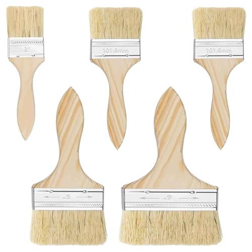 Malerpinsel Holz 5 Stück lasurpinsel Holz außen flachpinsel Pinsel holzlasur lackpinsel malerpinsel 3 Zoll-6 Zoll für Maler-Arbeiten und Beschichtung von div. Oberflächen aus Holz, Metall Malerpinsel Holz 5 Stück lasurpinsel Holz außen flachpinsel Pinsel holzlasur lackpinsel malerpinsel 3 Zoll-6 Zoll für Maler-Arbeiten und Beschichtung von div. Oberflächen aus Holz, Metall von QIWEIS