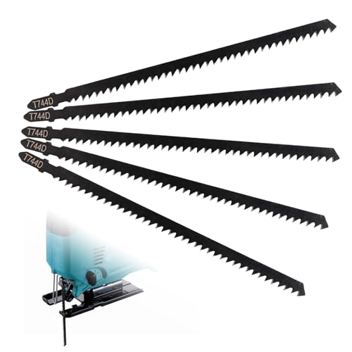 QIWEIS Sägeblatt Set 5 Stück Stichsägeblätter Holz Professional Stichsägen-Zubehör 180MM T744D für Holz und Metall, sägeblätter stichsäge Zubehör QIWEIS Sägeblatt Set 5 Stück Stichsägeblätter Holz Professional Stichsägen-Zubehör 180MM T744D für Holz und Metall, sägeblätter stichsäge Zubehör von QIWEIS