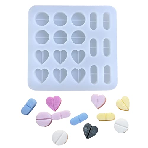 QIXIAMO Treibsand-Shaker-Füller, Epoxidharz, Harzfüllung, Silikonform, Gießwerkzeuge, 75 x 73 mm, transparent von QIXIAMO