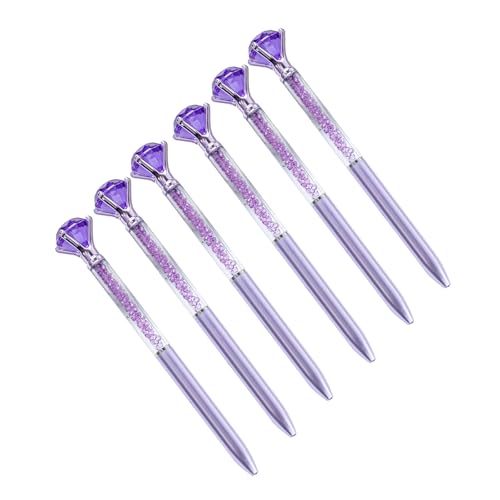 6 große Kristall-Kugelschreiber für Damen, Stift für Büro, Strumpffüller, Dekoration 6 große Kristall-Kugelschreiber für Damen, Stift für Büro, Strumpffüller, Dekoration von QIYUDUOLA