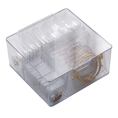 QIYUDUOLA Schmuck-Verpackungsbeutel mit Aufbewahrungsbox, selbstverschließende PVC-Beutel, verdickt, transparent, für Schmuck, Ohrringe, Aufbewahrungsbeutel QIYUDUOLA Schmuck-Verpackungsbeutel mit Aufbewahrungsbox, selbstverschließende PVC-Beutel, verdickt, transparent, für Schmuck, Ohrringe, Aufbewahrungsbeutel von QIYUDUOLA