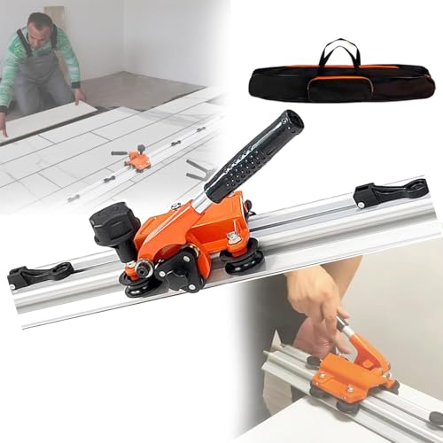 Großformat-Fliesenschneider (8 S Trennung), Schiene + 7 Saugnäpfe, 3,6 M Schnittlänge, Inklusive Begrenzungsschneider Und Segmentierter Zange, 4 Achsen 3 Schneider,3m von QIeCny