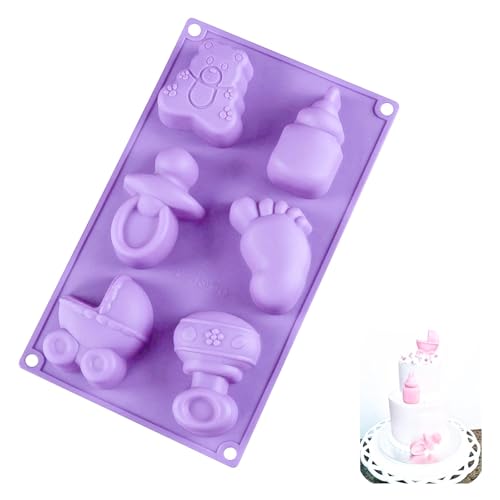 mit Baby Muffinform Baby Kinderwagen Silikonform Flasche Silikonform Seife für Babyparty Schokolade Fondant-Kuchendekoration Backen DIY Seifenformen Schokolade Pudding Cupcakes mit Baby Muffinform Baby Kinderwagen Silikonform Flasche Silikonform Seife für Babyparty Schokolade Fondant-Kuchendekoration Backen DIY Seifenformen Schokolade Pudding Cupcakes von QJIRZB