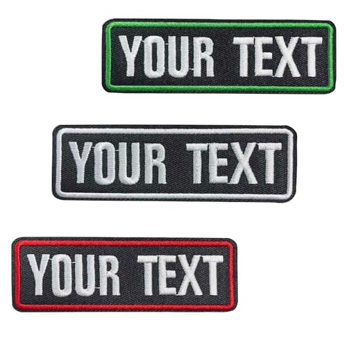 2pcs anpassbarer Name Patches mit Hakenverschluss, Personalisierte taktische Moral bestickte Namen Bänder mit Deutschland Flagge Patch für Hütekappen (Verschiedene Kanten) von QJS PATCH