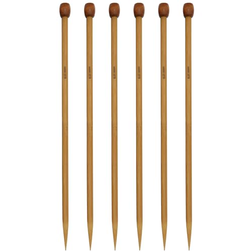 Holz-Stricknadeln, 6 mm, gerade, einspitzig, US-Größe 10, für DIY-Garn-Bastelset, Socken, Pullover, schönes Geschenk für Damen, Erwachsene, Kinder, Anfänger, 6 Stück Holz-Stricknadeln, 6 mm, gerade, einspitzig, US-Größe 10, für DIY-Garn-Bastelset, Socken, Pullover, schönes Geschenk für Damen, Erwachsene, Kinder, Anfänger, 6 Stück von QJZXUEZHEN