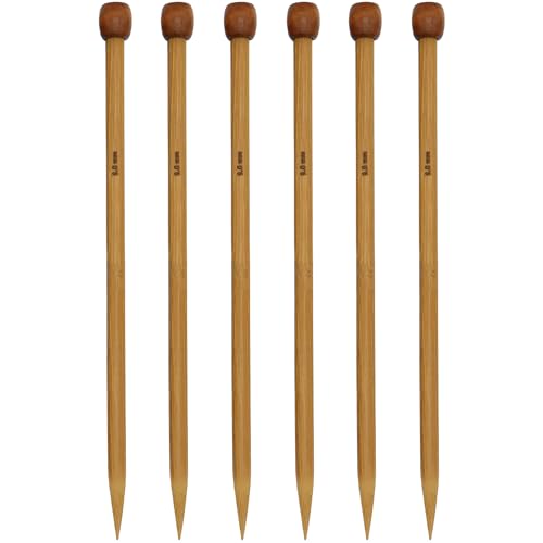 Holz-Stricknadeln, gerade, einspitzig, Größe 13, 9 mm, für DIY-Garn-Bastelset, Socken, Pullover, schönes Geschenk für Damen, Erwachsene, Kinder, Anfänger, 6 Stück Holz-Stricknadeln, gerade, einspitzig, Größe 13, 9 mm, für DIY-Garn-Bastelset, Socken, Pullover, schönes Geschenk für Damen, Erwachsene, Kinder, Anfänger, 6 Stück von QJZXUEZHEN