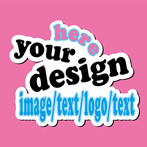 Personalisierte Aufkleber für Ihre eigenen Design-Etiketten, Aufkleber, Aufkleber, zum Hochladen eines beliebigen Texts, Namens, Bildfoto 100 Etiketten von QKDS&WSRY