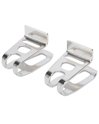QLEUIFT 2 pcs Gürtelclip,Ersatz-Gürtelclip-Haken aus Edelstahl,Akkuschrauber Haken Halterung,Kompatibel mit XFD01 XFD07D DTD144 DTD144Z DHP481 für Den Batteriesockel Einer Elektrischen Bohrmaschine QLEUIFT 2 pcs Gürtelclip,Ersatz-Gürtelclip-Haken aus Edelstahl,Akkuschrauber Haken Halterung,Kompatibel mit XFD01 XFD07D DTD144 DTD144Z DHP481 für Den Batteriesockel Einer Elektrischen Bohrmaschine von QLEUIFT