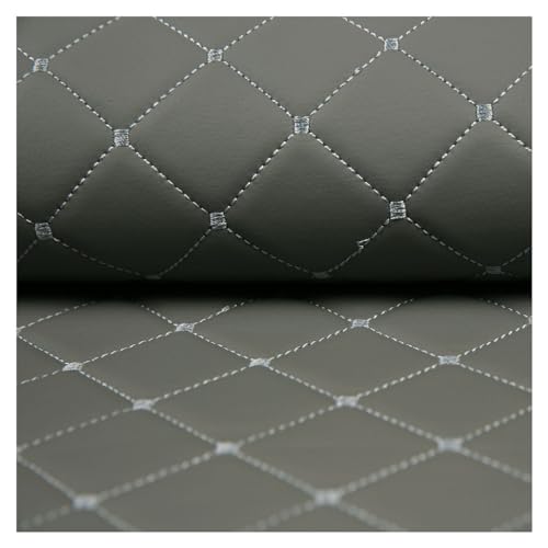 Kunstleder Lederkonzept Kunstleder Polsterstoff Gesteppt Kaschiert Meterware Möbelstoff Dekostoff, Stoff Am Stück Stoff Kunstleder(Gray,1.4X2m) von QLKFTRVNH