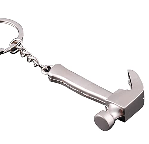 QLLQ Kreativer Schlüsselanhänger, Mini-Hammer-Werkzeug-Serie, Metall-Schlüsselanhänger, Rucksack, Umhängetasche, Anhänger, Metall-Werkzeug-Anhänger, praktisches Geschenk von QLLQ
