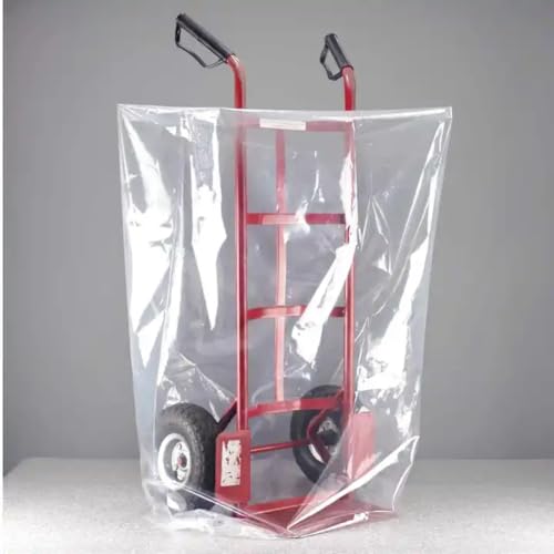 Extra große Kunststoff-Aufbewahrungsbeutel, transparent, perfekt für feuchtigkeitsbeständig, staubdicht, Gepäck, Koffer, Haushaltsgeräte, Bettdecke und mehr (200,7 x 251,5 cm, 5 Stück) von QMFGKLTR