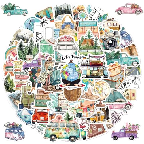 QMLING 100 Stück Scrapbook Stickers, Reise Sticker für Fotoalbum, Wasserfeste Reiseaufkleber, Travel Sticker Urlaub für Journaling Wasserbecher Laptop Handyhülle Bücher QMLING 100 Stück Scrapbook Stickers, Reise Sticker für Fotoalbum, Wasserfeste Reiseaufkleber, Travel Sticker Urlaub für Journaling Wasserbecher Laptop Handyhülle Bücher von QMLING